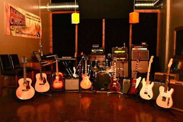 Sweet selection of guitars