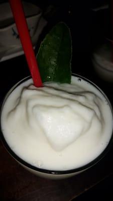 Forgot name of this drink. it was light with a yogurt-like taste. So freaking good! This drink alone will bring me back.