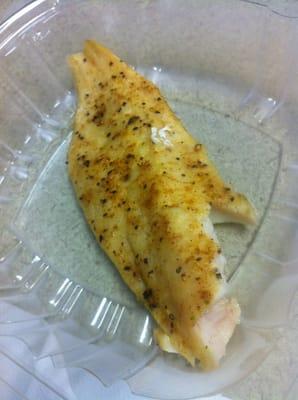 Tilapia filet, $2.68 pay per pound. Your price will be different. So many fine bones eating it was nearly impossible! :-((