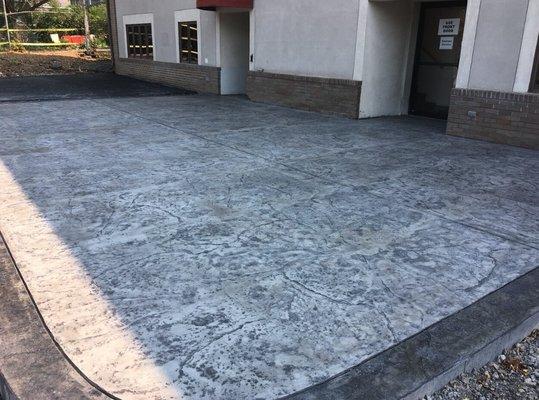 stamped concrete patio