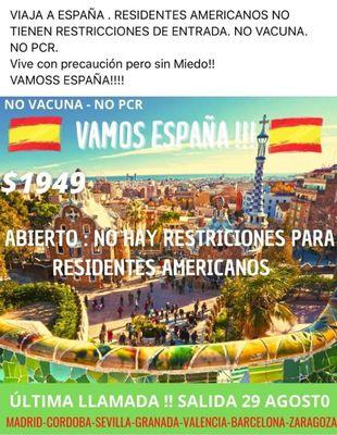 España abierta a los ciudadanos y residentes en USA