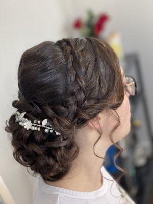 Completed a bridal hair trial