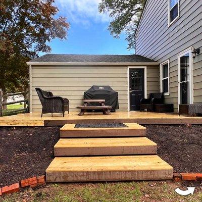 Still photo of the outdoor back deck