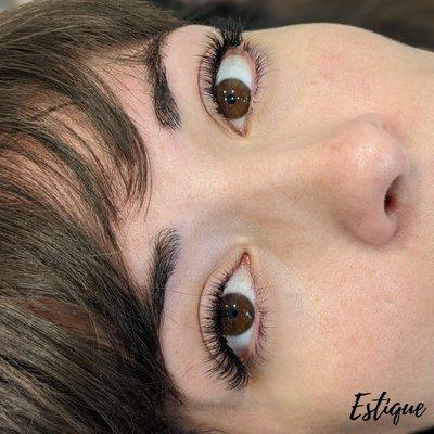 Short-natural volume lash set