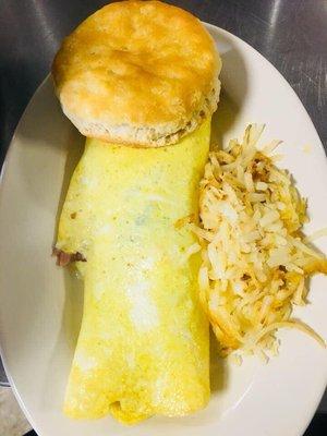 We serve Breakfast All Day!!!! Big fluffy waffles , pancakes  & buttery omelets with hash browns .  *ASK about our LOBSTER OMLETE *