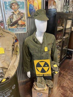 Authentic military items and clothing. Thanks for your service!