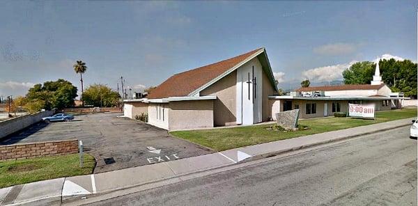 Front view of The Valley Center Church of the Nazarene. Covina, Ca.