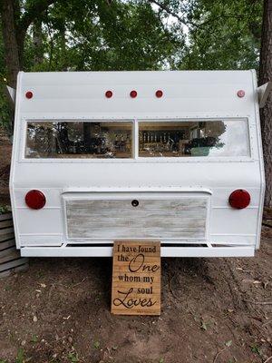 Vintage Mobile Coffee Camper ready for your next event.