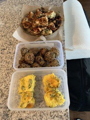 Egg Bites, Protein Balls, and Cauliflower Crunch Snacks