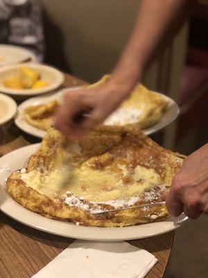 I love the German pancakes at Ol South Pancake House. They are delicious at ANY time of the day or night.