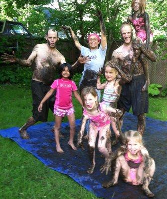 Rehearsing for a dance about MUD!