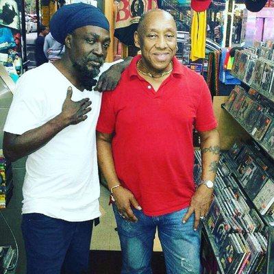 Juinior Reid stopped by Moodies Records to check Mr. Moodie