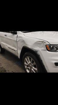 Jeep Grand Cherokee before it entered our shop.