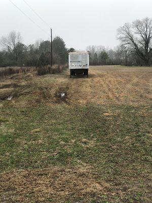 Parking equipment on private property without permission