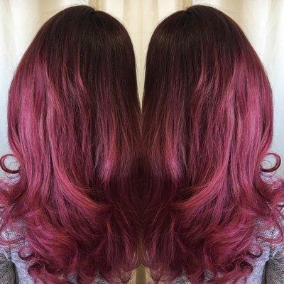 Magenta color melt