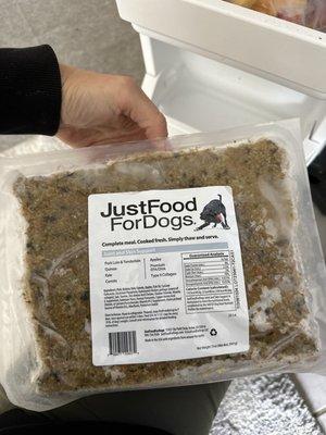 Dog joint supplement food.