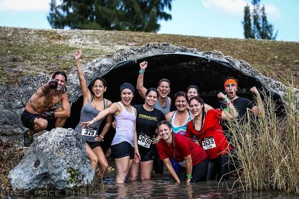 Some of the family at the Challenge Mudrun