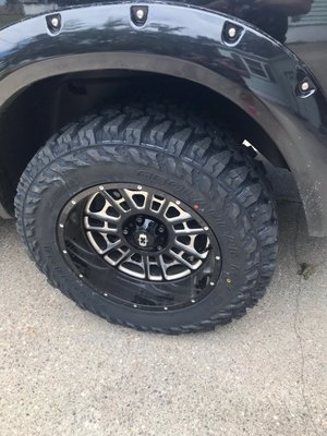 Tire installed