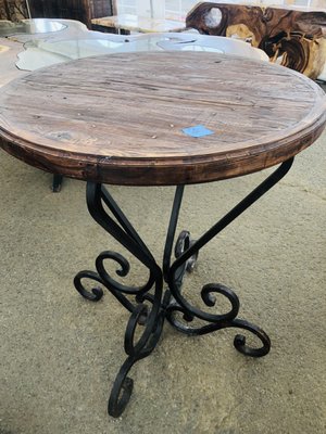 Beautiful wood and wrought iron tables, chairs and more!