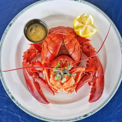 1-1/2 POUND BOILED ~ OR ~ BROILED MAINE LOBSTER, don't want to crack your own lobstah? Ask us about the Lazy Man's Lobstah!