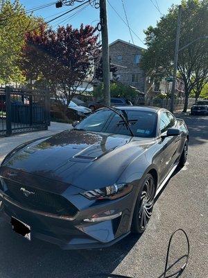 Mustang Gt in for an Exterior Wash + Interior Silver package