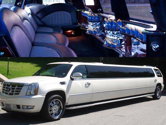 Cadillac Escalade Limousine for Proms, Weddings or any events you want to chill..way to fun!