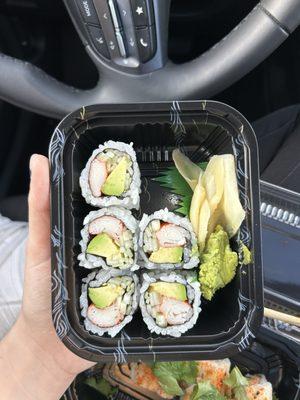 fuji roll and california roll