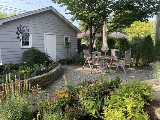 The whole back patio area.