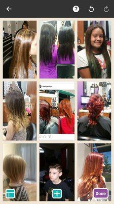 I do it all Cuts, colors, styling, men, woman, kids, keratin, tapein extentions and much more. 15 plus years of experience.