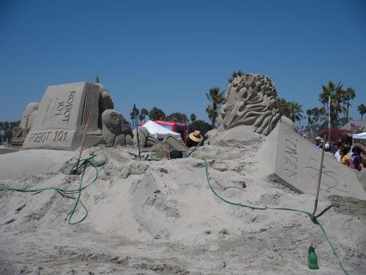 Sand sculpture by professional