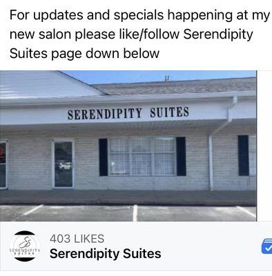 Follow Serendipity Suites on Facebook for updates.