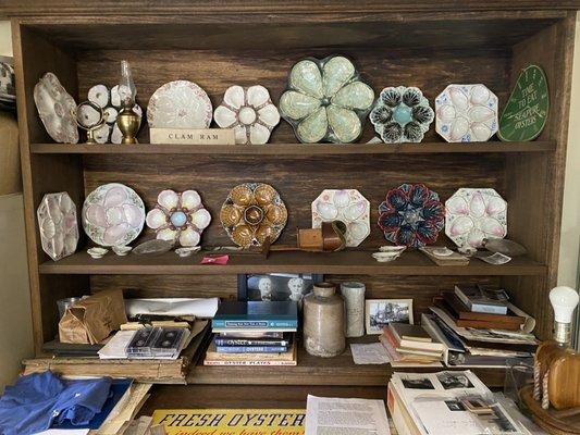 Antique oyster dishes