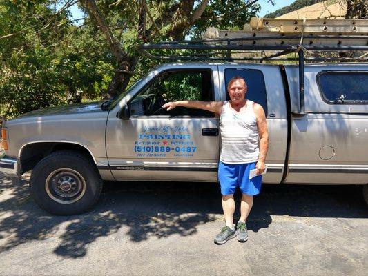 John and his invincible GMC truck.