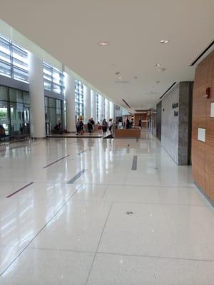 Otherwise empty hallway at the James Cancer Hospital as Marsha is here to see her brother in ICU