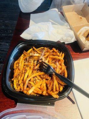 Truffle parmesan fries were delicious