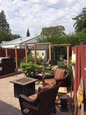 Trellis complete! Customers added wire and had a complete trellis for a living wall.