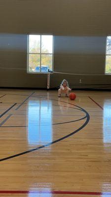 Basketball court indoors