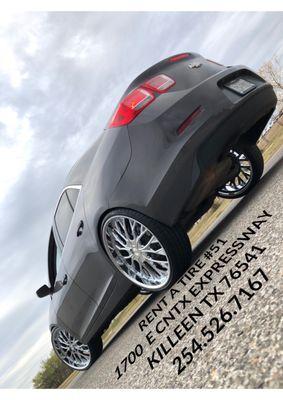 24" Cavallo wheels wrapped in landsail tires