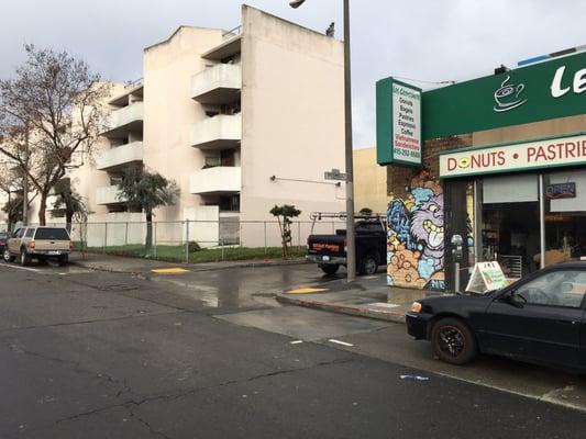 This is the street where you get to the back of the store from Geary and Filmore.