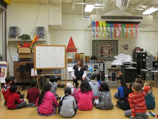 Music class at Apollo Elementary.