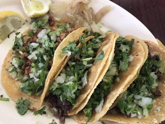 Al pastor and fajita tacos