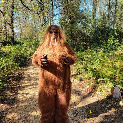 And met Bigfoot on the designated trail for Halloweentown visitors on Sand Island.