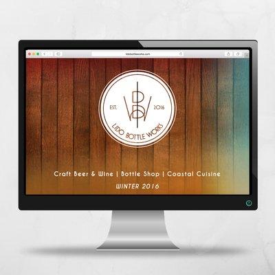 Landing page for Lido Bottle Works | Craft Beer and Restaurant