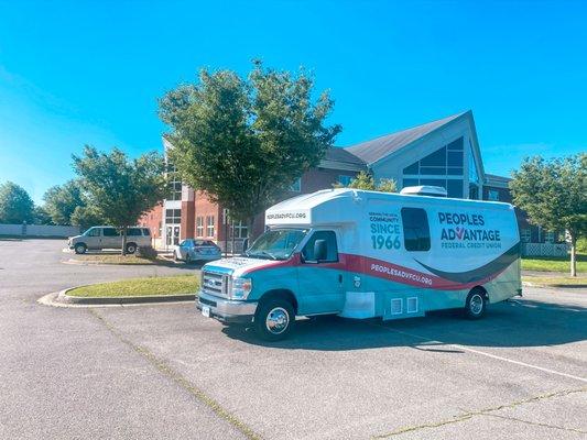 Our mobile unit was temporarily located there during construction.