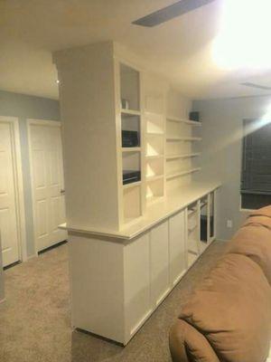 Custom built Cabinet 
Bonus Room Remodeled