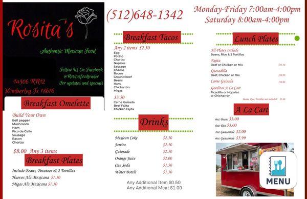 Menu prices may vary