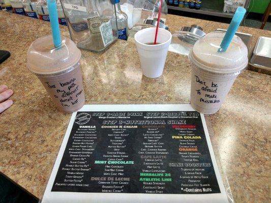 Motor city nutrition smoothies & recent menu.