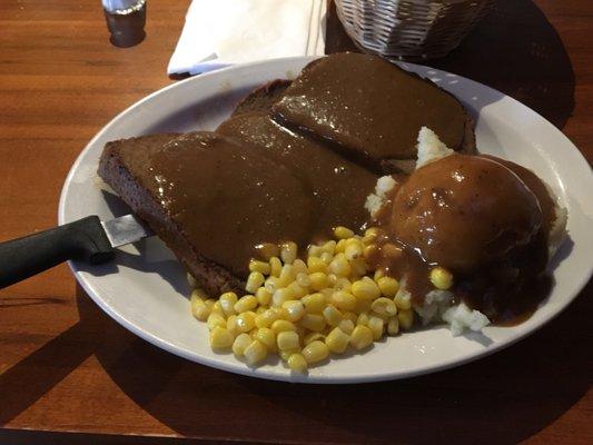 Meatloaf special, was really filling