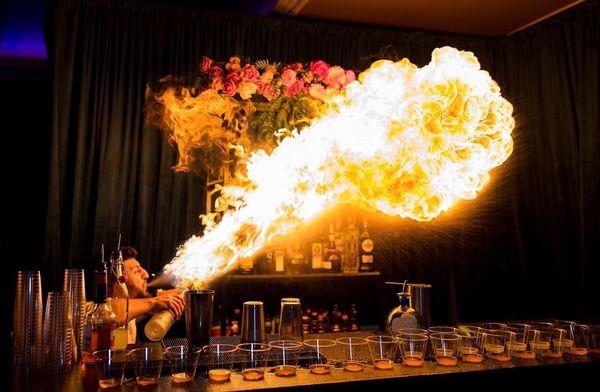 8 ELEMENTS BARTENDERS FIRE SHOW