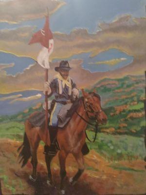 Buffalo Soldier acrylic Elliott Jordan